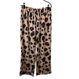 Shein Curve Animal Print Cheetah Leopard Pull On Wide Leg Pants Womens Size 2XL